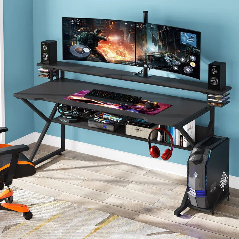 Absolute Wooden Black Gaming Table - Furnishiaa -  -